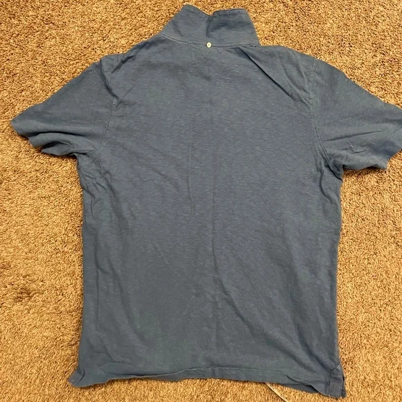 American Giant Slub Polo, Size Large, Color Light Blue - Picture 5 of 5
